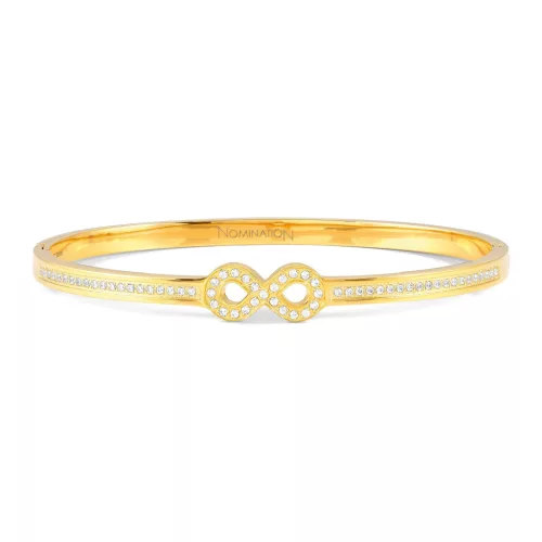 Nomination Pretty Bangles 029501/02/067 Gold Infinity With Cz női karperec 029511-067