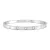 Nomination Pretty Bangles 029507/8/14/001 Thick Stainless Steel With White Cz női karperec 029514-001
