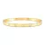 Nomination Pretty Bangles 029507/8/14/012 Thick Gold With White Cz női karperec 029514-012