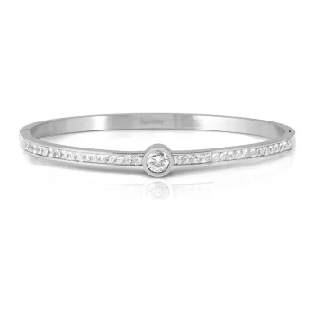   Nomination Pretty Bangles 029519/20/21/001 Stainless Steel With White Cz női karperec 029520-001