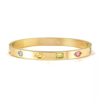   Nomination Pretty Bangles Satinshine 029531/32/33/024 Gold With Multicoloured Cz női karperec 029533-024