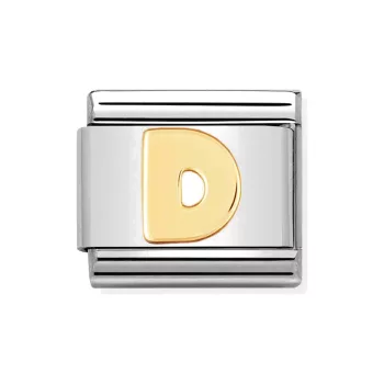 COMPOSABLE Classic LETTERS ezüst charm arany D 
