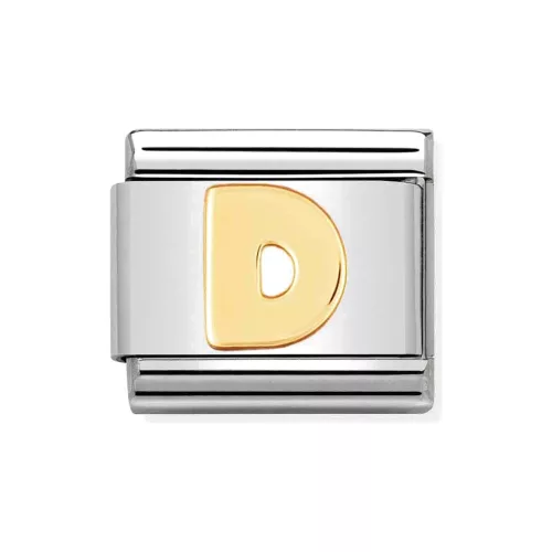 COMPOSABLE Classic LETTERS ezüst charm arany D 
