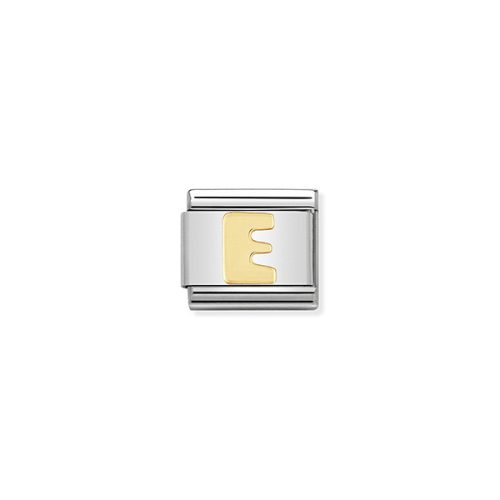 COMPOSABLE Classic LETTERS ezüst charm arany E 
