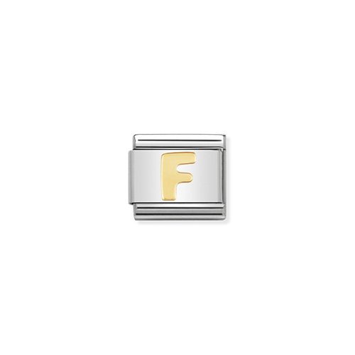 COMPOSABLE Classic LETTERS ezüst charm arany F 