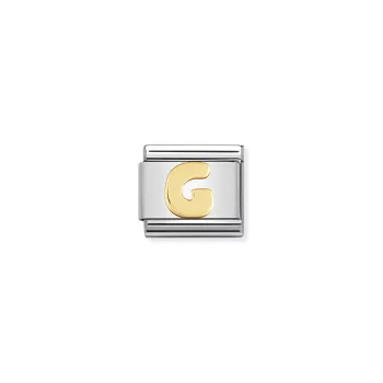 COMPOSABLE Classic LETTERS ezüst charm arany G 