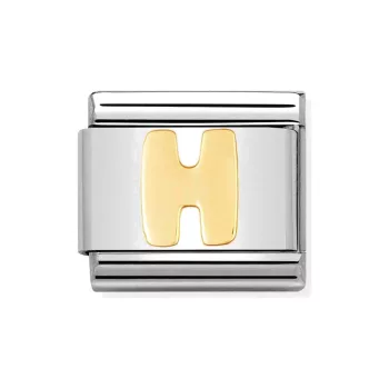 COMPOSABLE Classic LETTERS ezüst charm arany H 
