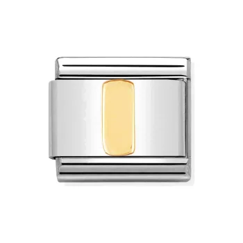 COMPOSABLE Classic LETTERS ezüst charm arany I 