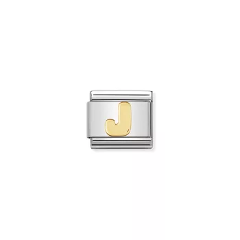COMPOSABLE Classic LETTERS ezüst charm arany J 