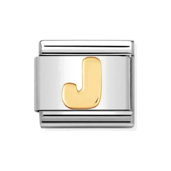 COMPOSABLE Classic LETTERS ezüst charm arany J 