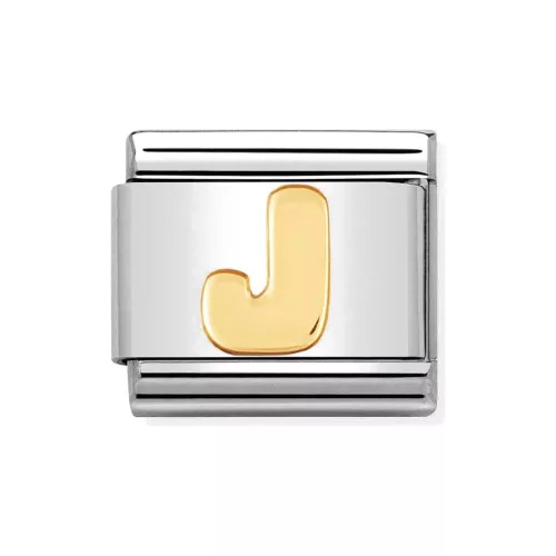 COMPOSABLE Classic LETTERS ezüst charm arany J 