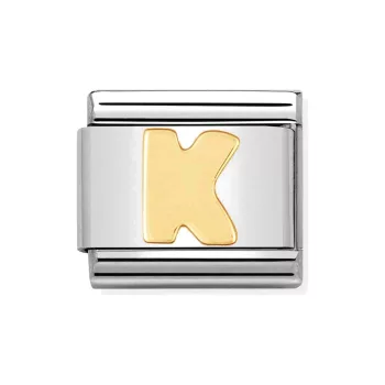 COMPOSABLE Classic LETTERS ezüst charm arany K 