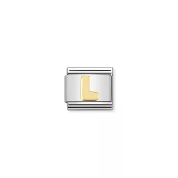 COMPOSABLE Classic LETTERS ezüst charm arany L 