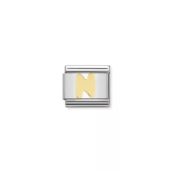 COMPOSABLE Classic LETTERS ezüst charm arany N 