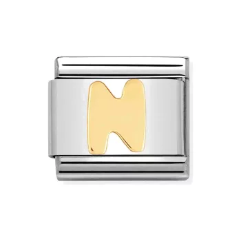 COMPOSABLE Classic LETTERS ezüst charm arany N 