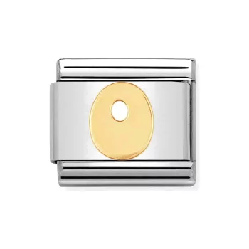 COMPOSABLE Classic LETTERS ezüst charm arany O 