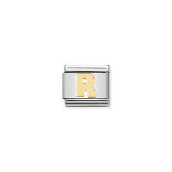 COMPOSABLE Classic LETTERS ezüst charm arany R 