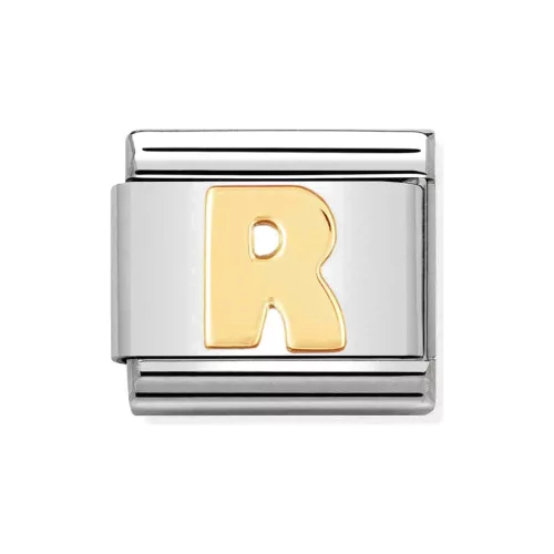 COMPOSABLE Classic LETTERS ezüst charm arany R 