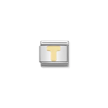 COMPOSABLE Classic LETTERS ezüst charm arany T 