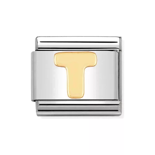 COMPOSABLE Classic LETTERS ezüst charm arany T 