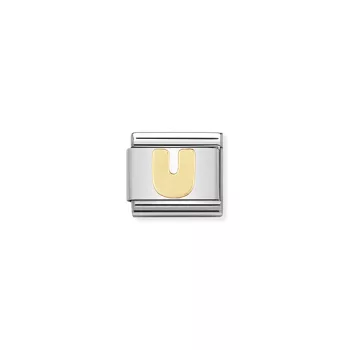 COMPOSABLE Classic LETTERS ezüst charm arany U 