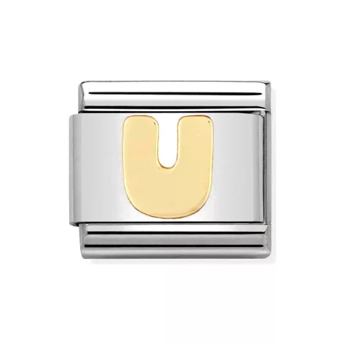 COMPOSABLE Classic LETTERS ezüst charm arany U 