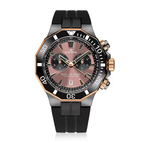 Edox karóra Delfin 10112357GRNCABR