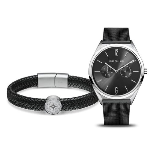 Bering Ultra Slim férfi karóra szett 17140-102-GWP