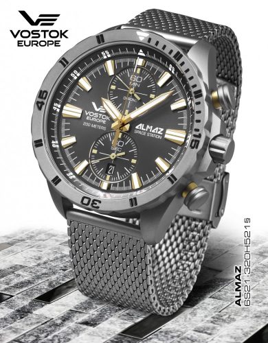 320H521-B VOSTOK-EUROPE ALMAZ SPACE STATION TITANIUM FÉRFI KARÓRA