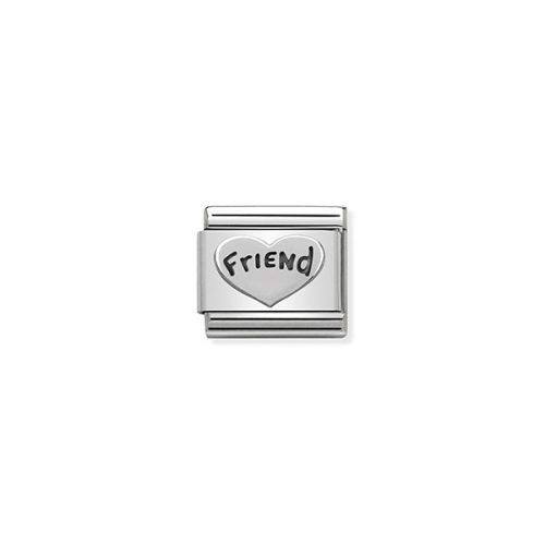 COMPOSABLE Classic OXIDIZED SYMBOLS ezüst charm Friend