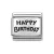 COMPOSABLE Classic PLATES OXIDIZED ezüst charm Happy Birthday