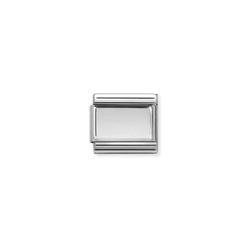COMPOSABLE Classic PLATES ezüst charm egyszerű