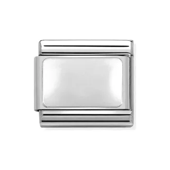 COMPOSABLE Classic PLATES ezüst charm egyszerű