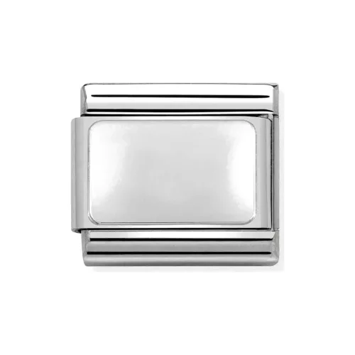 COMPOSABLE Classic PLATES ezüst charm egyszerű