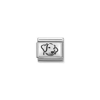 COMPOSABLE Classic OXYDISED PLATES ezüst charm Dog