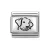 COMPOSABLE Classic OXYDISED PLATES ezüst charm Dog