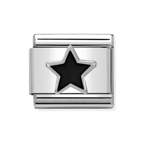COMPOSABLE Classic SYMBOLS ezüst charm Black Star 
