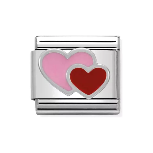 COMPOSABLE Classic SYMBOLS ezüst charm Double Heart 