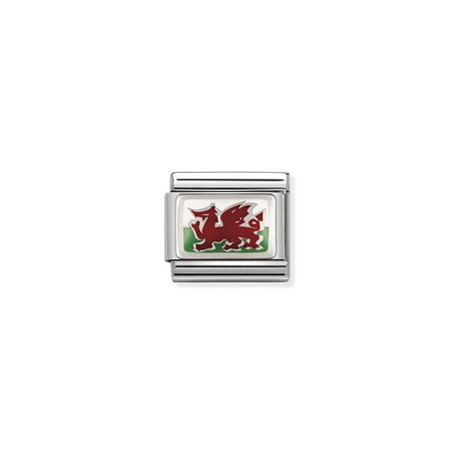 COMPOSABLE Classic FLAGS ezüst charm  Wales