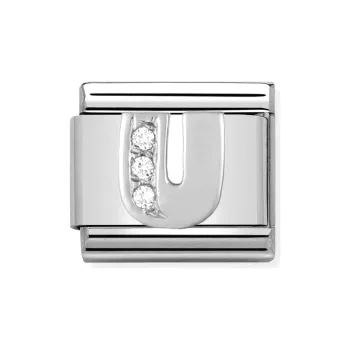 COMPOSABLE Classic ALPHABET ezüst charm U