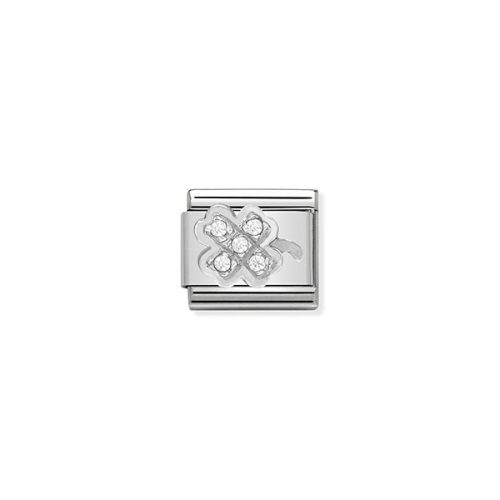 COMPOSABLE CL SYMBOLS ezüst charm Clover