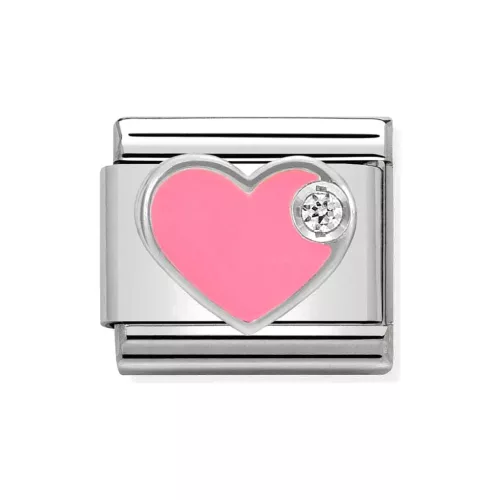 COMPOSABLE CL SIMNOLS ezüst charm Pink Heart