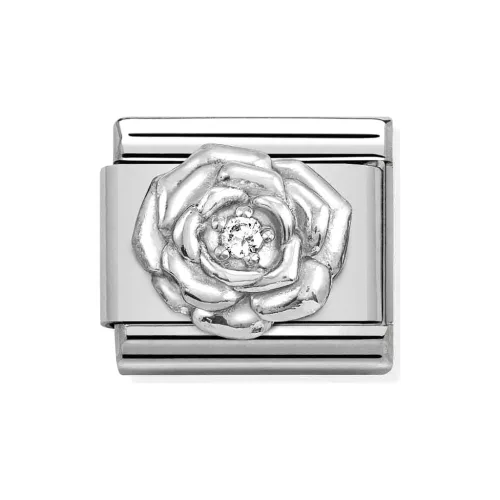 COMPOSABLE CL symbols ezüst charm Rose