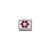 COMPOSABLE CL SYMBOLS ezüst charm Red-White Flower