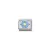 COMPOSABLE CL SYMBOLS ezüst charm Blue-White Flower