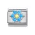 COMPOSABLE CL SYMBOLS ezüst charm Blue-White Flower