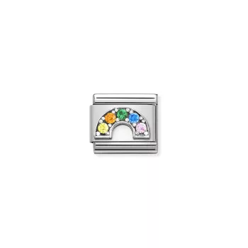 COMPOSABLE CL SYMBOLS ezüst charm Rainbow Flower