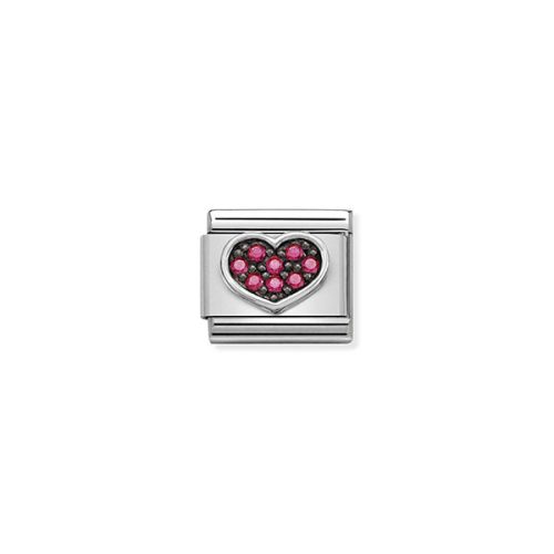 COMPOSABLE CL SYMBOLS ezüst charm Heart Fuchsia