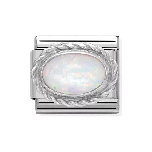 COMPOSABLE Classic hard stones ezüst charm White Opal