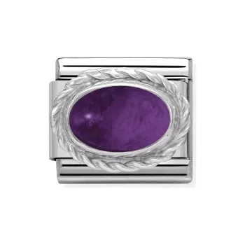 COMPOSABLE Classic STONES ezüst charm Amethyst